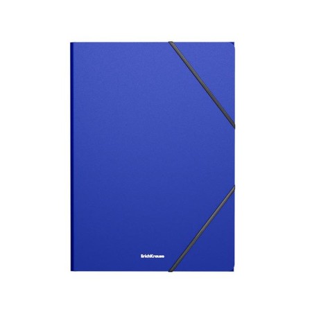 A4 elastic band, 400 μm, Erichkrause Matt Classic, Koreshka 5 mm, up to 300 sheets, embossing "Sand", blue-2