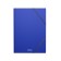 A4 elastic band, 400 μm, Erichkrause Matt Classic, Koreshka 5 mm, up to 300 sheets, embossing "Sand", blue