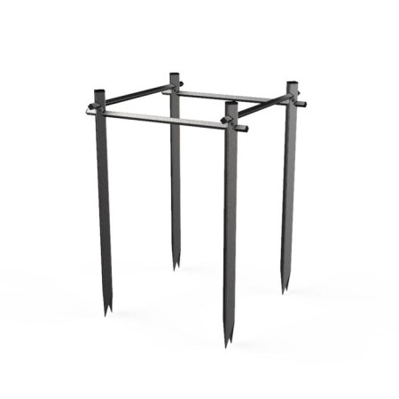 Builder, d = 55 cm, h = 75.5 cm, square, steel, black