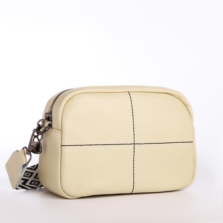 Women's bag with lightning, beige color-3
