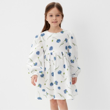 Платье детское с дл. рукавом KAFTAN "Васильки", р.28 (86-92 см)-9