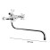 Accoona A87170 bath mixer, two -wound, with a shower set, Silumin, Chrome