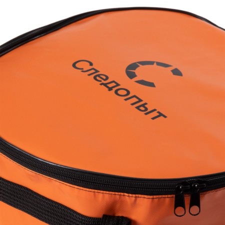 A bucket with a lid of rangers for fish, PVC, 40x40x30 cm, orange color-3