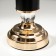 Summary Metal for 1 candle "Column with crystals" black with gold 30x12x12 cm