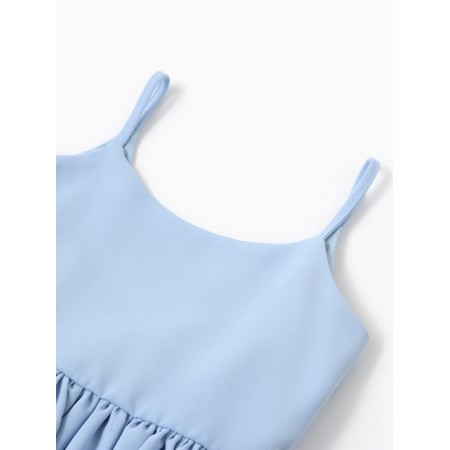 Платье для девочки, MINAKU :Party Dress, цвет голубой, рост 110 см-1