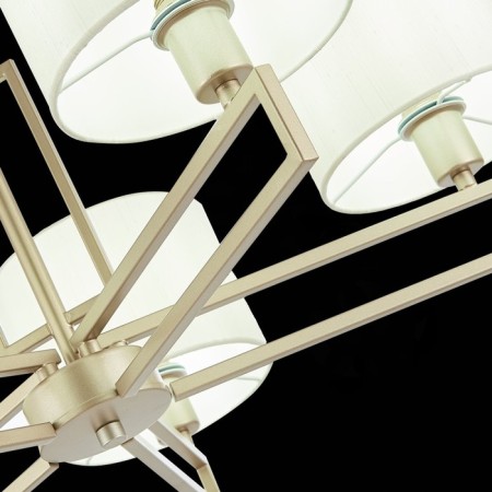 Suspended EVOLUCE lamp. Sle105803-05. Danae. 5x40 watts, E14, 68.5x68.5x37 cm, matte gold color-9