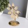 Summary for 1 candle metal d = 4 cm "sunflower" gold 7.7x12.5x16.3 cm