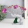 Souvenir from the evil eye "Blooming tree. Elephant with a mitin of gold" silver, pink 18.5x6x17 cm