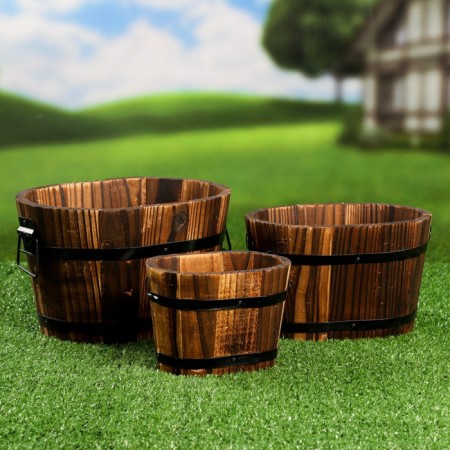 Set of wooden casper, oval 22x18x14cm-1