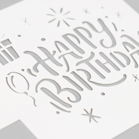 Stencil "Happy Birthday" 9x9 cm-3