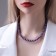 Beads "Classic" mood, ball No. 8, color bright purple, l = 40 cm