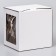 Box for cake 3 windows, with handles, white, 24 x 24 x 20 cm