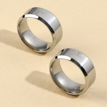 Ring "Love", paired 2 pcs, 7 x 9 cm-1