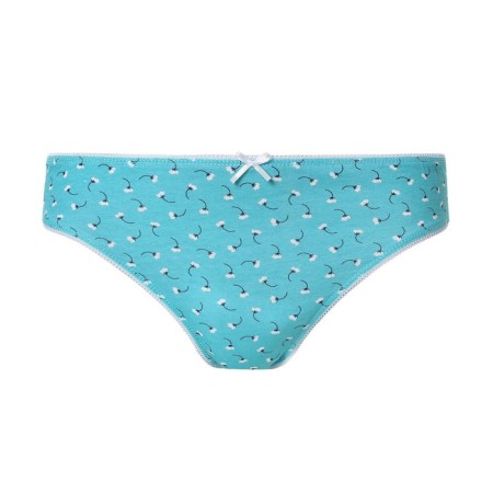 Panties Female Slips "Flowers", green color, size 50/xl-7