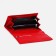 Women's wallet on magnets, red color