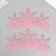 Harvesting for creativity "Crown", pink color, 18 cm (set 2 pcs)