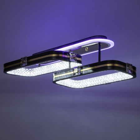 Causteen with PDD "Tilda" 2xLED 88W 3000-6000K RGB black gold 60x35x16cm-4