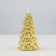 New Year's candle "Christmas tree" 10x5cm, gold
