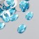 Decor for creativity Plastic "Rhil of oval. Blue water" set of 150 pcs 1x1.4 cm