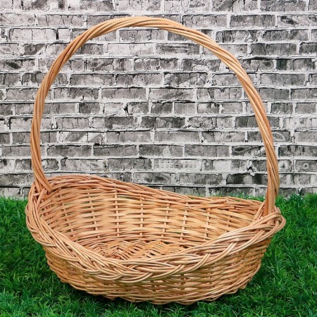 Basket "Lexus", bottom = 26x18 cm, top = 35 × 28 cm, h = 7/10/35 cm, manual weaving, willow-1