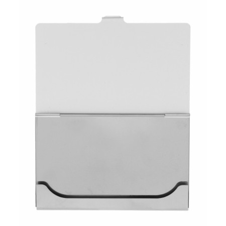 Metal, horizontal, silver business card-2