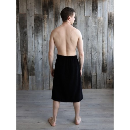 Kilt male, size 65x130 cm, black color-2