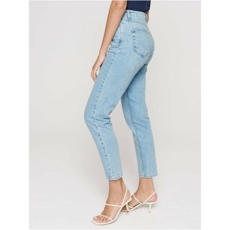 Women's jeans with a high landing CONTE Elegant Mom Fit, size M, color Acid Washed Blue-2
