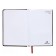 Leduced Diary A5, 160 sheets, attomex.croco, hard -skinned artificial leather cover with foam rubber, liesse, block 70 g/m2, brown