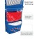 Pockets in the kindergarten "Tigerok", for a children's locker, 83x24 cm, blue