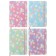 Notepad 80 sheets in a cage (14.5 x 21 cm) Mazari "Pastel Heart", on an elastic band, 70g/m2, 4 MIX colors