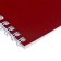 Notepad A5, 40 sheets in the cage on the rowing "red", cover of shaky cardboard, offset unit