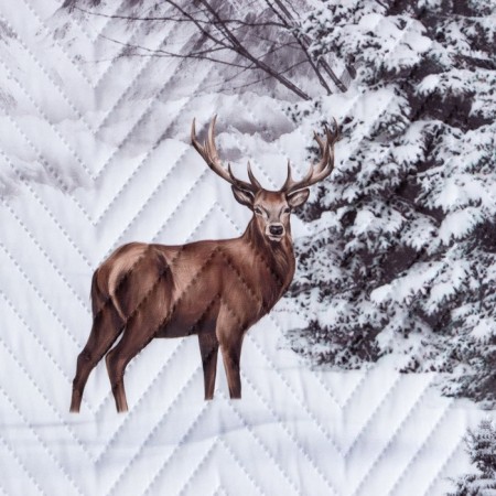 Board "Ethel" 1.5 joint venture Snow Forest, 145x210cm, microfiber-1