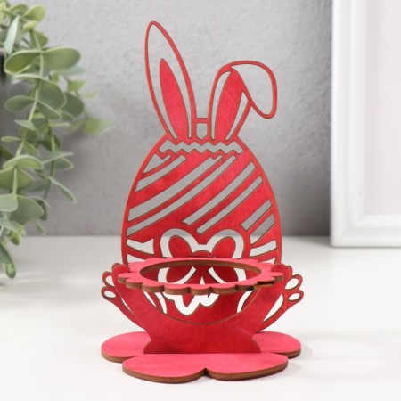 Claus "Bunny" 8.5x8.5x14.5 cm (set 4 parts) bright pink-1