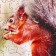Figure puzzle "Squirrel with a nut", 68 parts, 18.5 × 17.5 cm