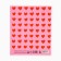 Notebook A5, 96 sheets on the paper clip, internal block No. 1 “hearts” UV lac
