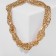 The necklace "chain" is double, tourniquet, color gold, 40 cm