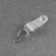 Flasping for stockings, metal, 12 mm, 4 pcs, the color is transparent