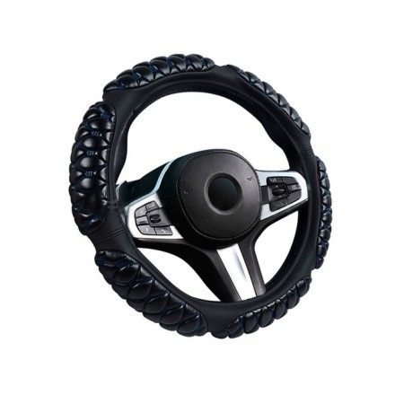 Carfashion Blackberry steering wheel, size m, black/blue.