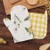 Set Ethel Sunbeam: mittens-spot 20x27 cm, tack 19x19cm, 100% HL, sarzha 178 g/m2