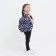 Baby backpack on lightning, external pocket, blue color