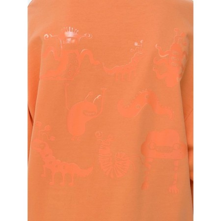 Sweatshirt for boys, height 92 cm, orange color-4