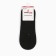 Invisible socks female, black color, size 25 (39-41)