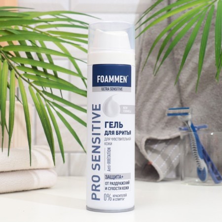 Shaving gel Foammen SkincareSystem Active recovery for sensitive skin, 200