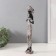 Souvenir Polystone "African in Gel, with a bouquet" Geometric patterns, white 7.5x6.5x33.5 cm 103234