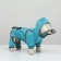 Combiason for dogs, demi -season with a visor, size M (DS 32, OG 45, Osh 35 cm), blue