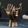 Kashpo - organizer "Dreams in the hands" of bronze, 13x20.5x13.5cm