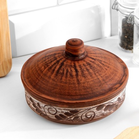 Frying with a lid "Ornament", 0.65 l. x 9.5 x 15 x 15 cm