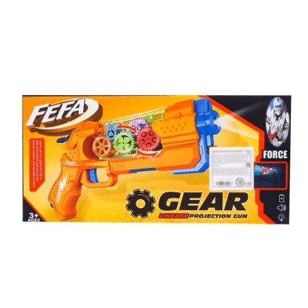 Blaster "Techno", with rotating gears, mix-7