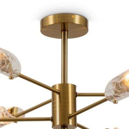 Freya FR5420CL-06BS BARET, 880x880x330 mm ceiling lamp, G9, 6x30W, brass color-4
