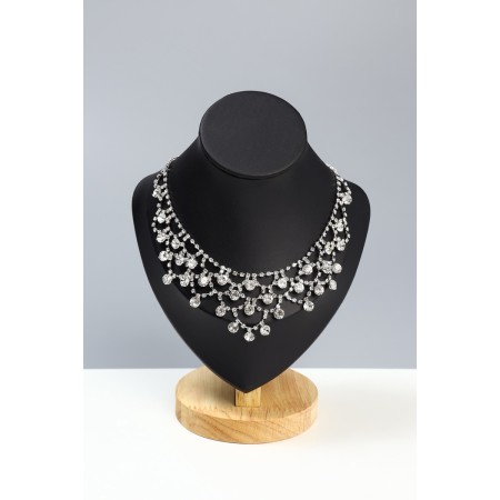 Bust for jewelry "Triangular shape", 15 × 9 × 20 cm, h = 20, black color-5